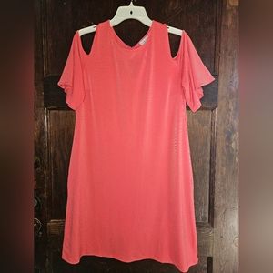 EUC New York & Co. Cold Shoulder Dress - Size M